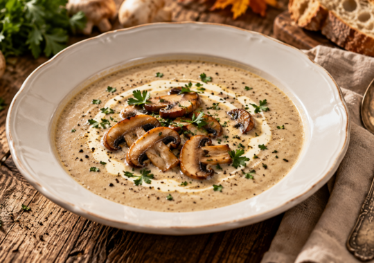 Velouté de champignons crémeux : la recette d&rsquo;automne traditionnelle